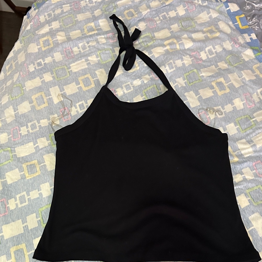 SO Black Halter Camisole